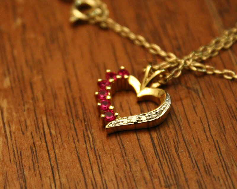 Gold Heart Pendant — Calm