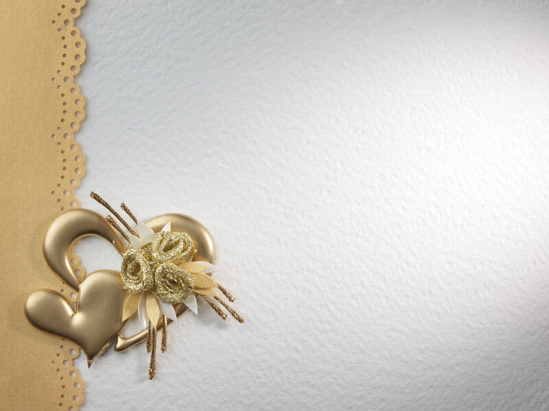 Gold Hearts and Flower