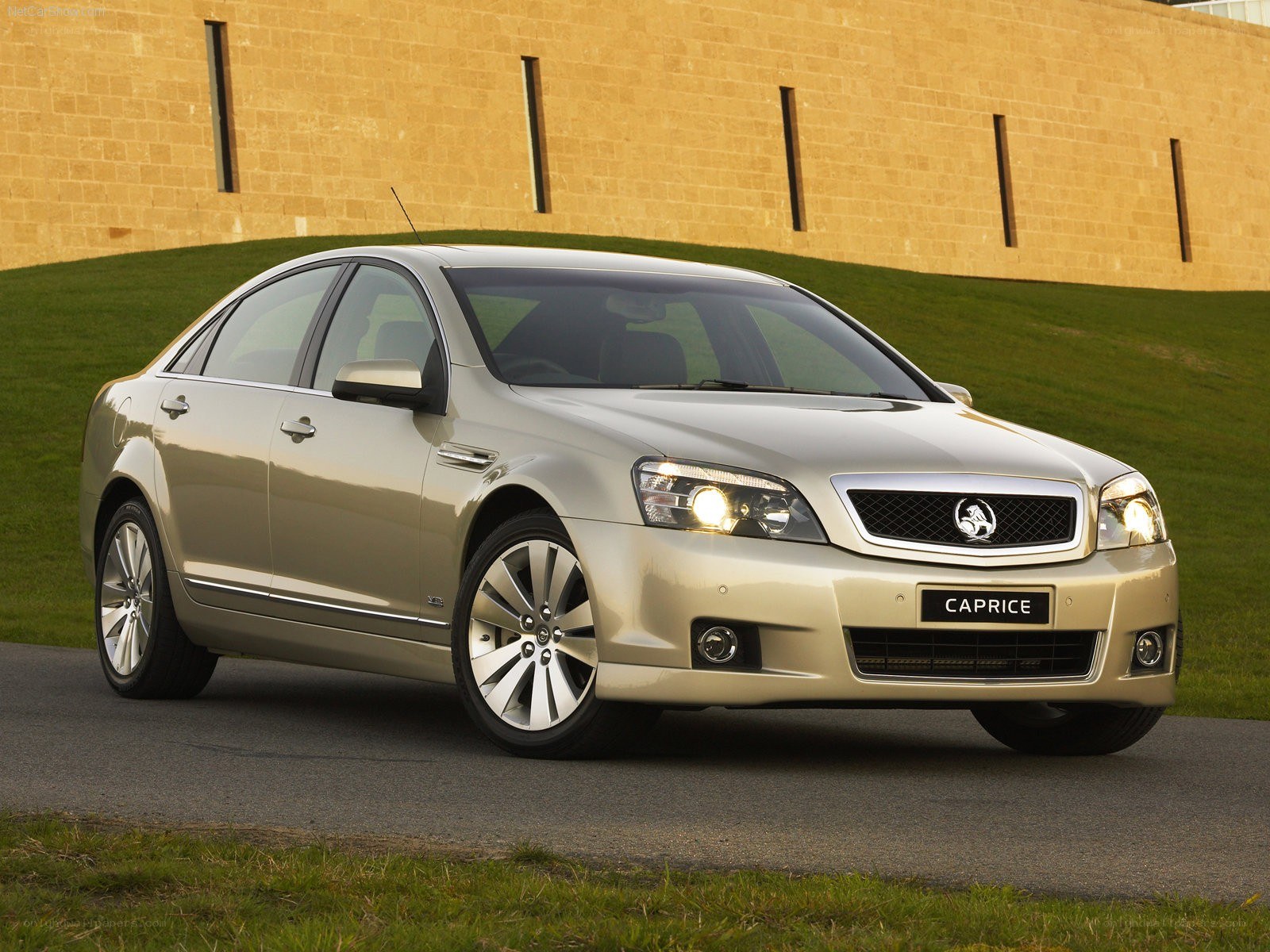 Gold Holden Caprice sedan