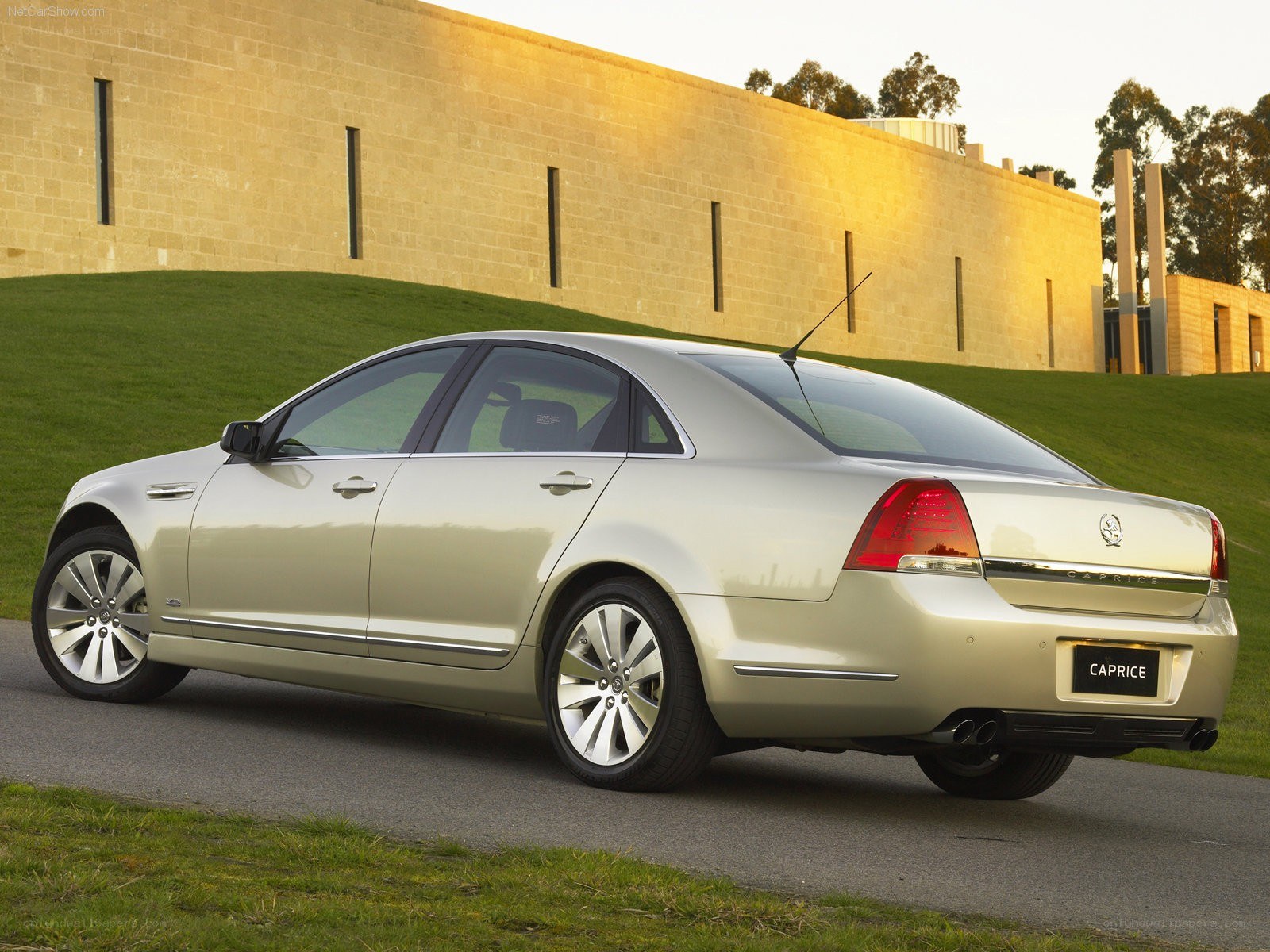 gold Holden Caprice sedan