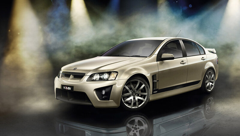 Gold Holden HSV sedan