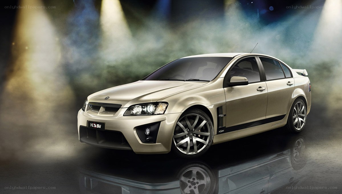 Gold Holden HSV sedan