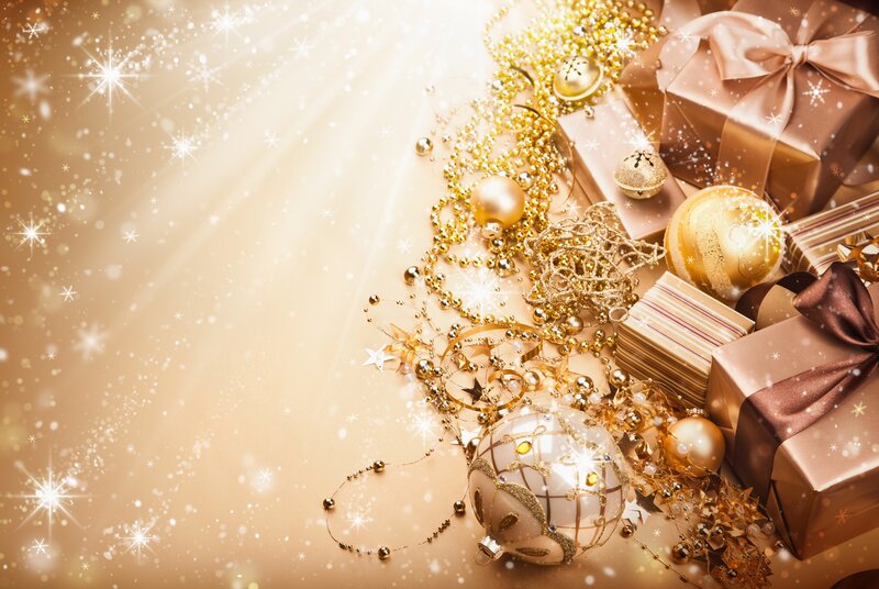 Gold Holiday Decorations