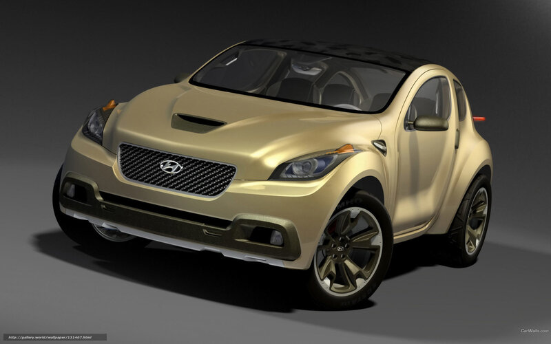 Gold Hyundai Concept Car