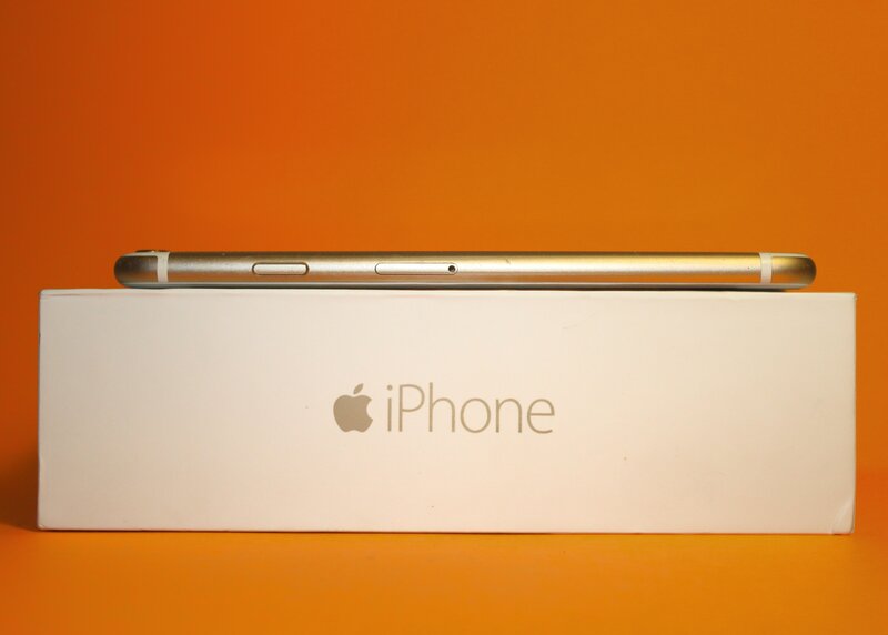 Gold IPhone on Box