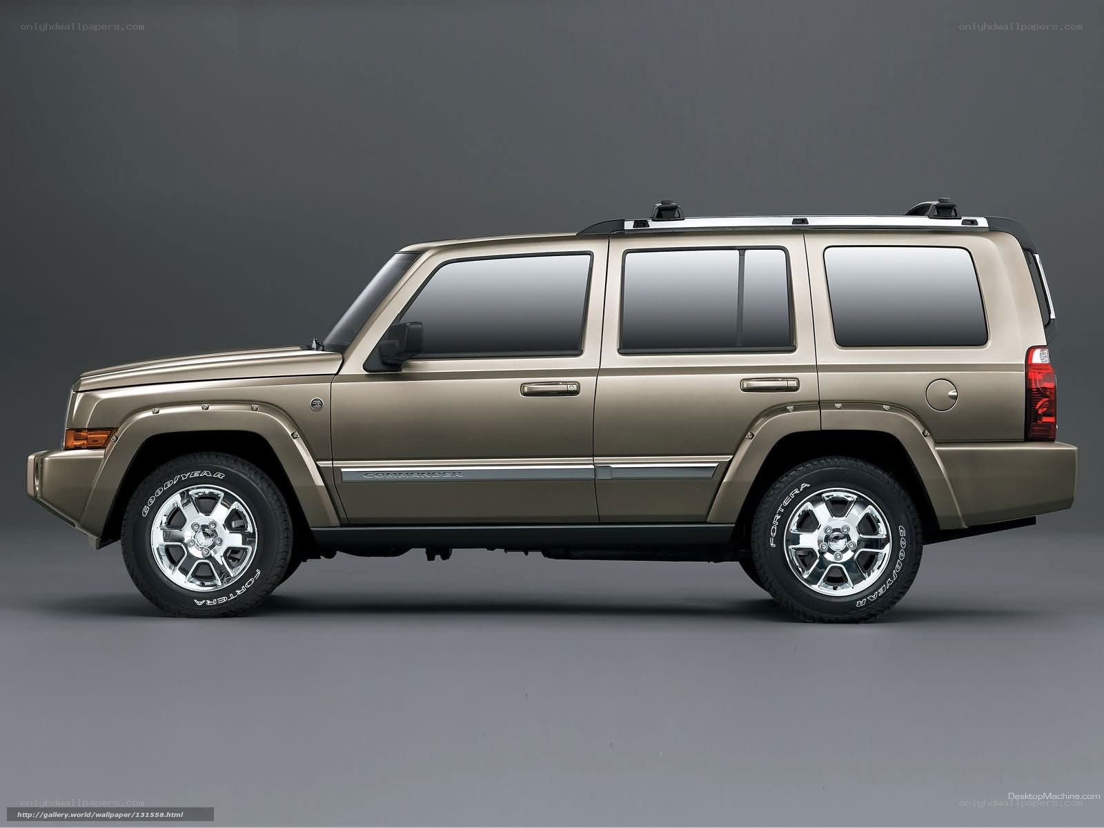gold jeep commander suv