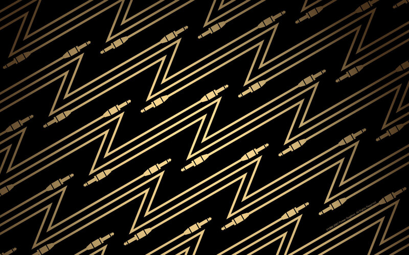 Gold Lightning Bolt Pattern