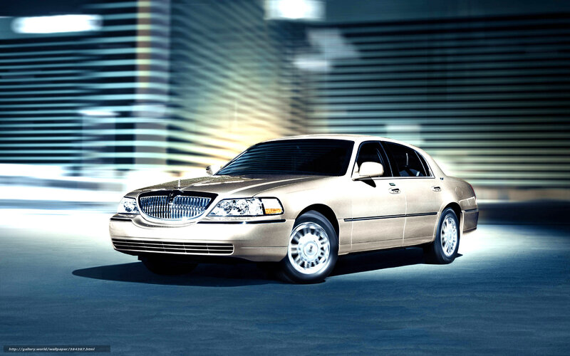 Gold Lincoln Town Car