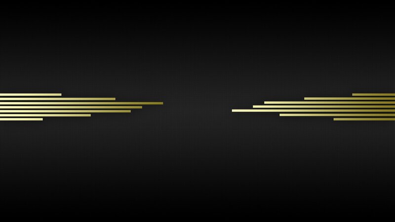 gold lines on black background