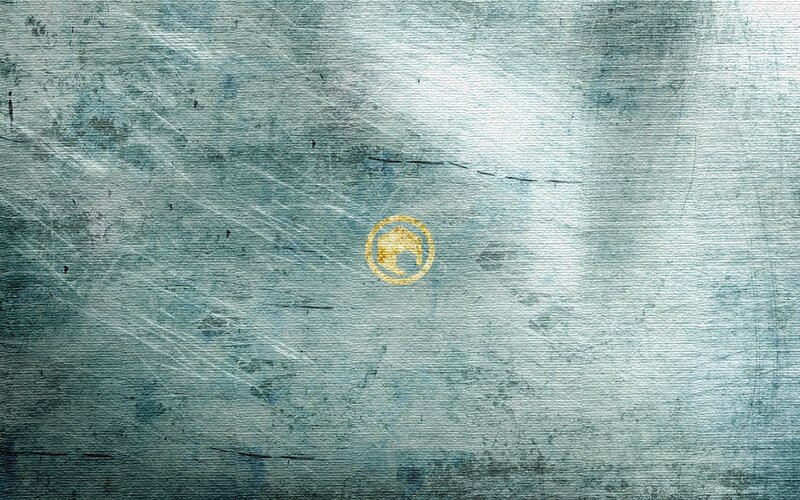 Gold Logo on Textured Surface