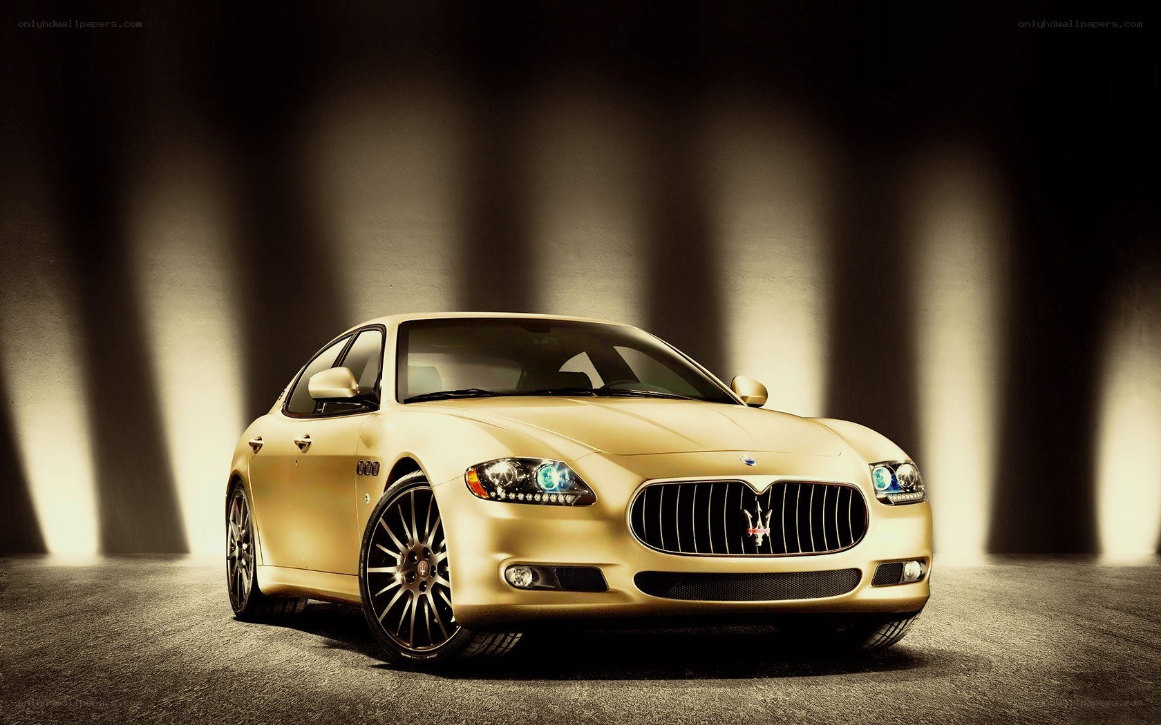 Gold Maserati sedan
