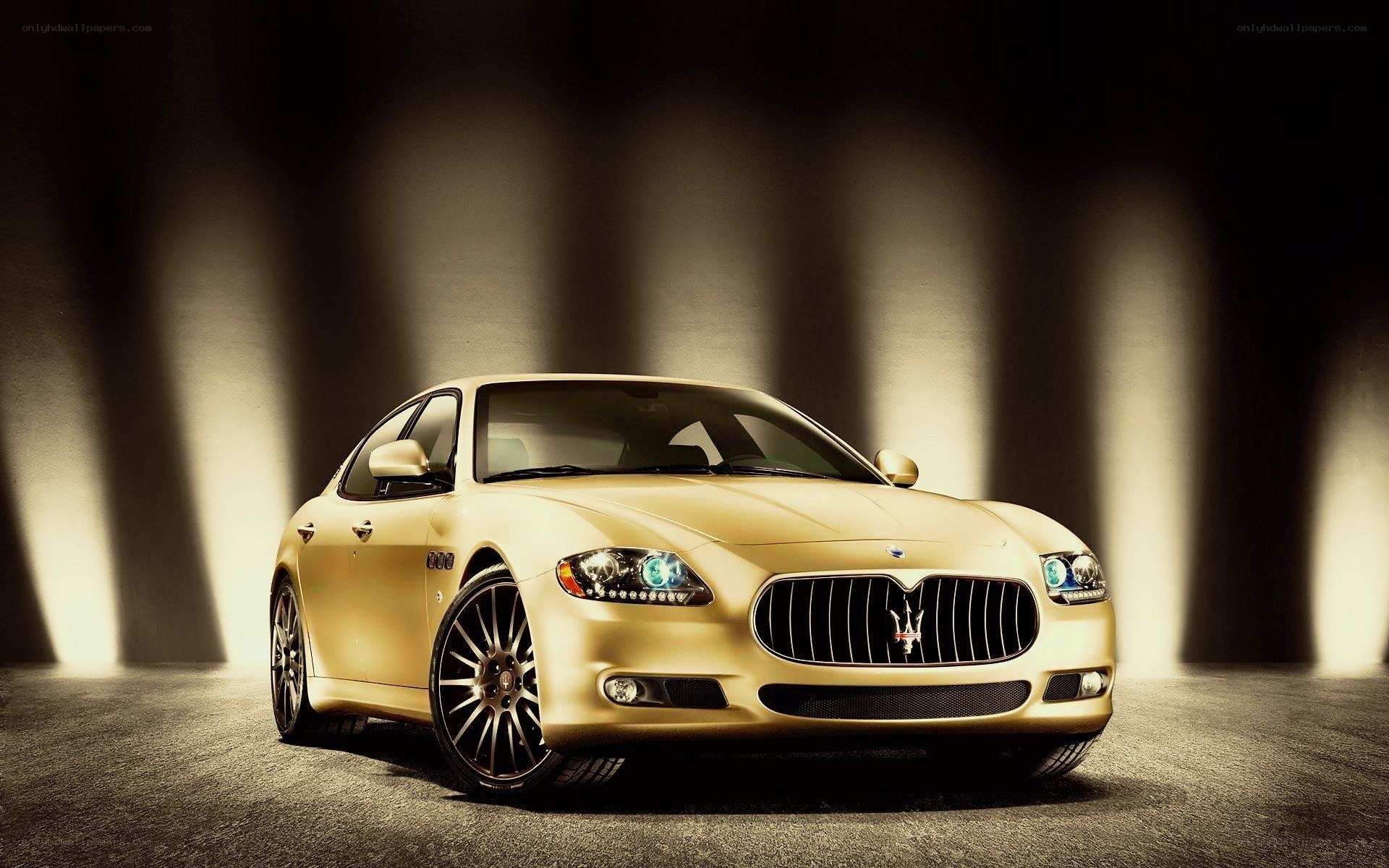 Gold Maserati sedan