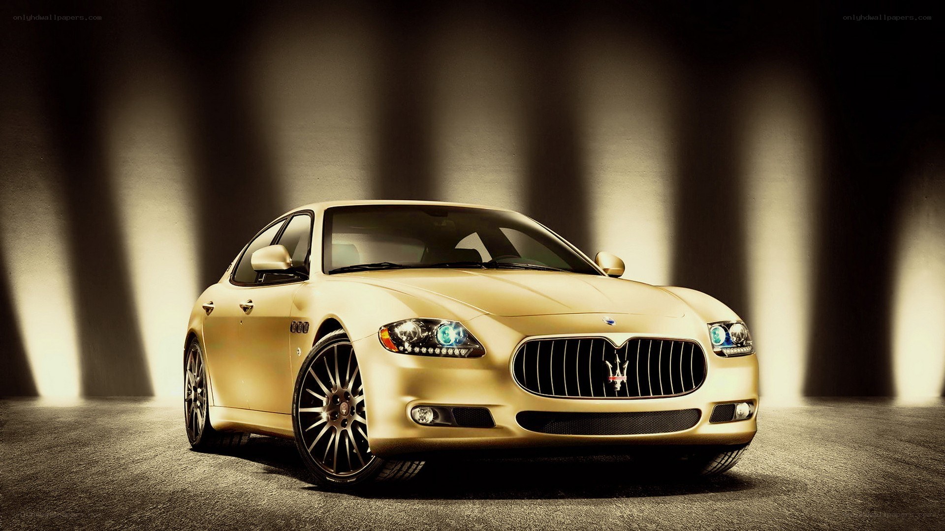 Gold Maserati sedan