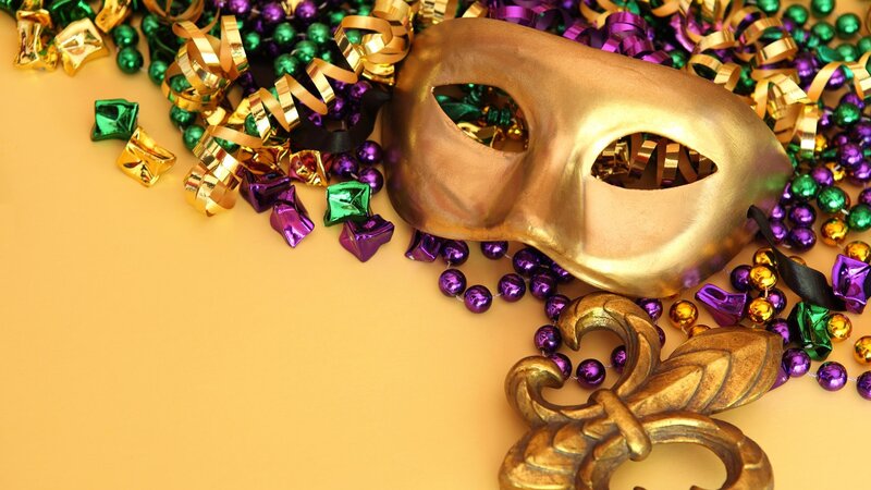Gold Mask with Beads — Festive, Photograph