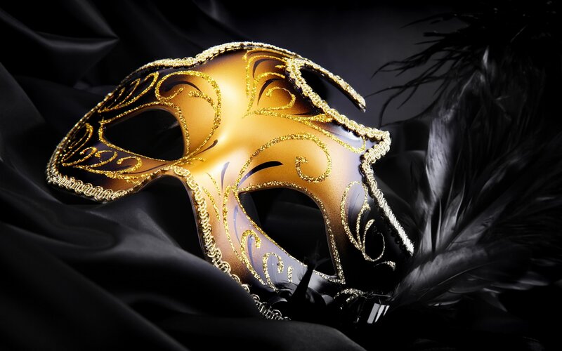 Gold Masquerade Mask