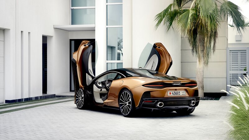 Gold McLaren Sports Car