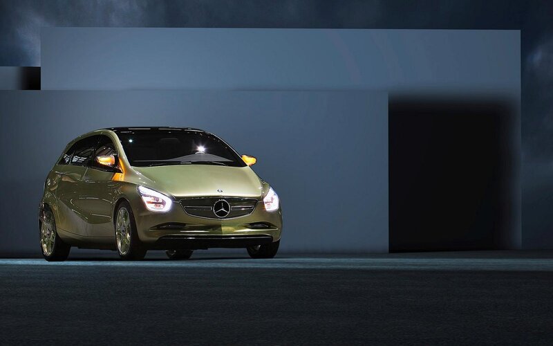 Gold Mercedes-benz Concept Car