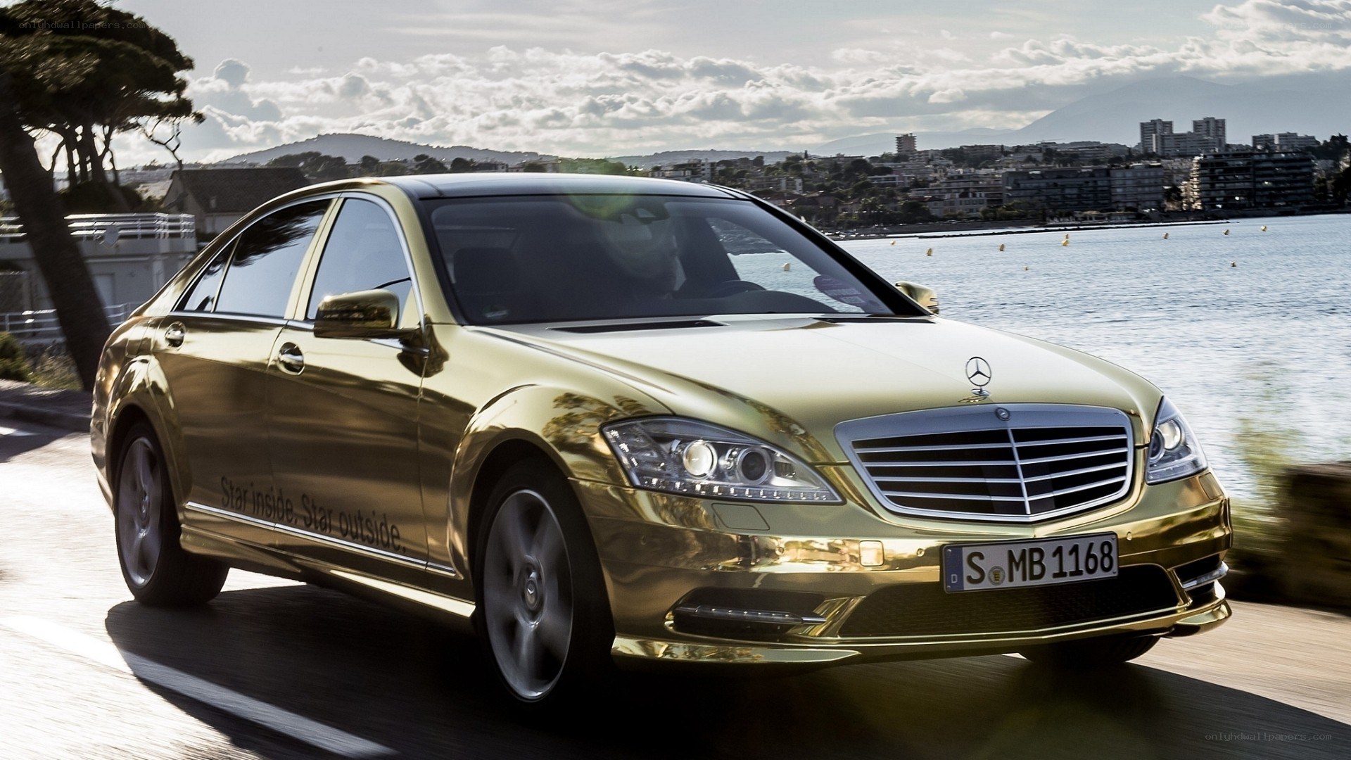 gold Mercedes-Benz S-Class