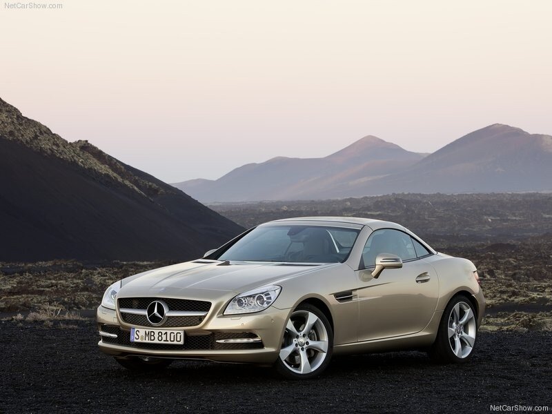 Gold Mercedes-benz Slk — Serene, Sunset