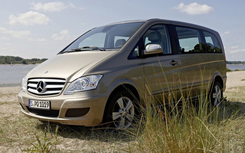 Gold Mercedes-benz Van