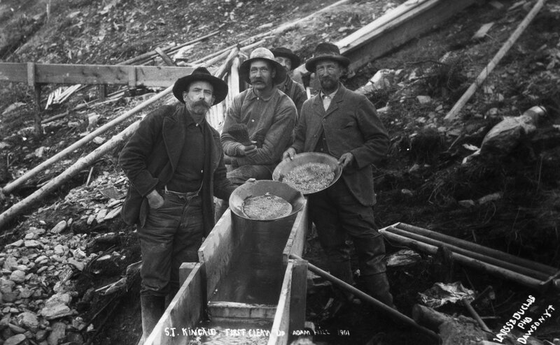 Gold miners at Adam Hill