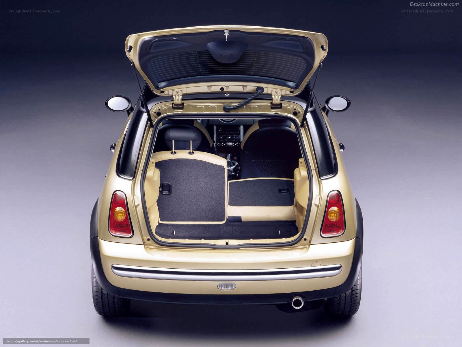 gold mini cooper hatchback