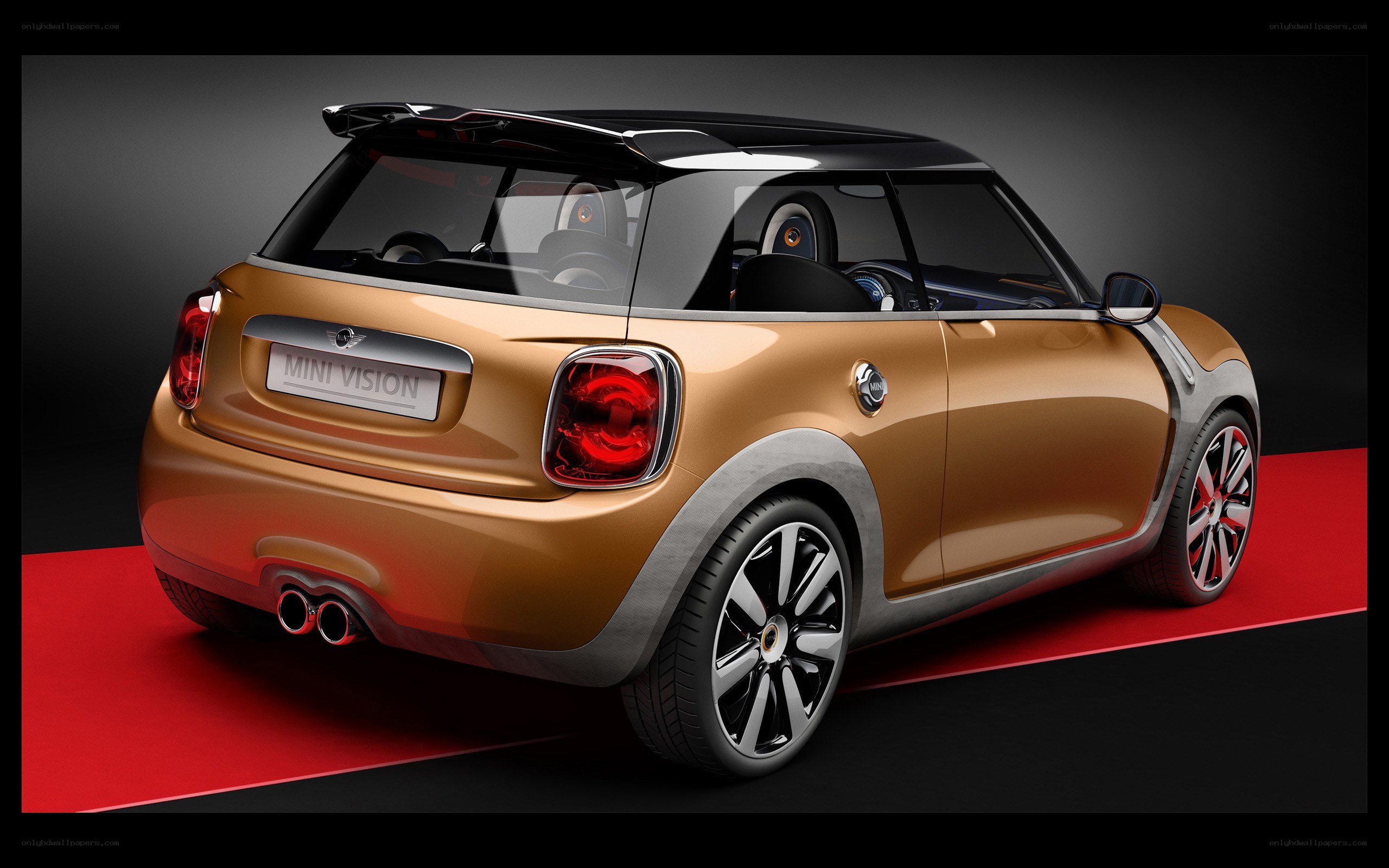 Gold Mini Vision concept car