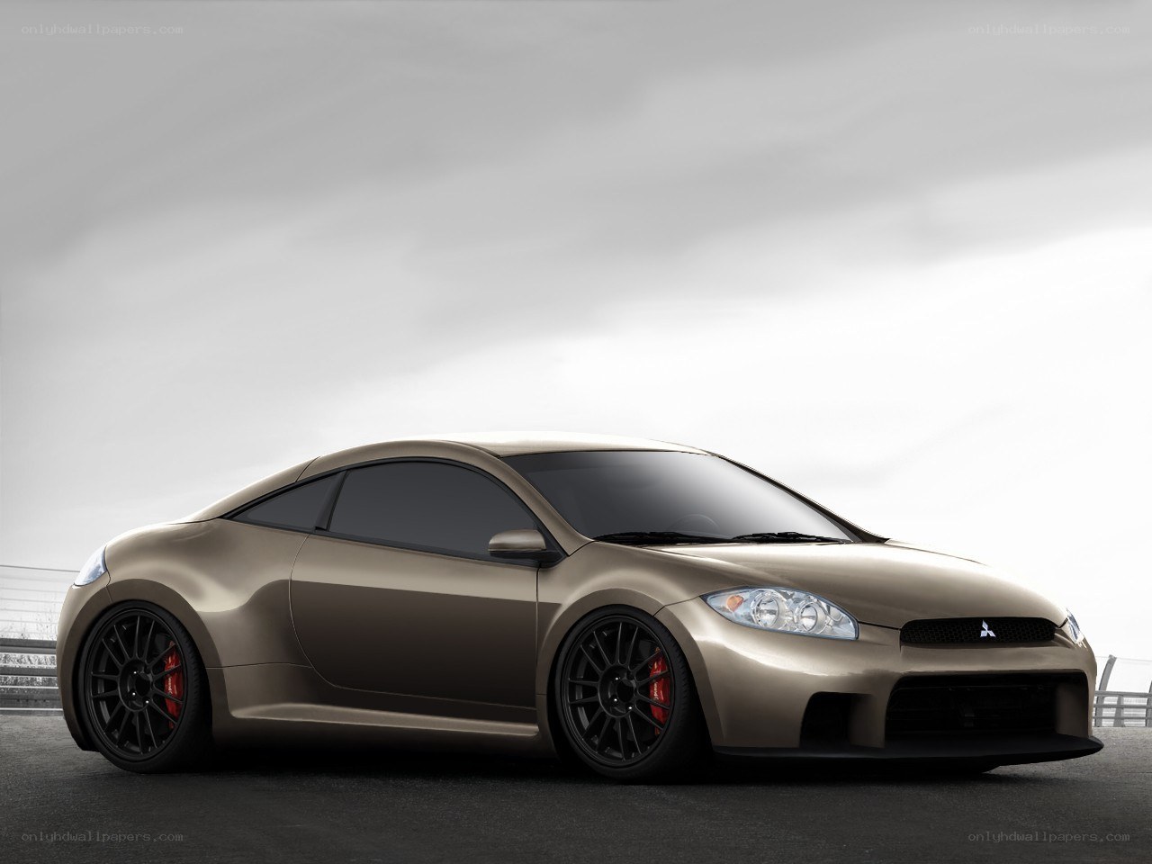 gold mitsubishi concept car