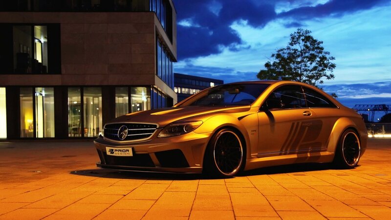 Gold Modified Car — Dramatic