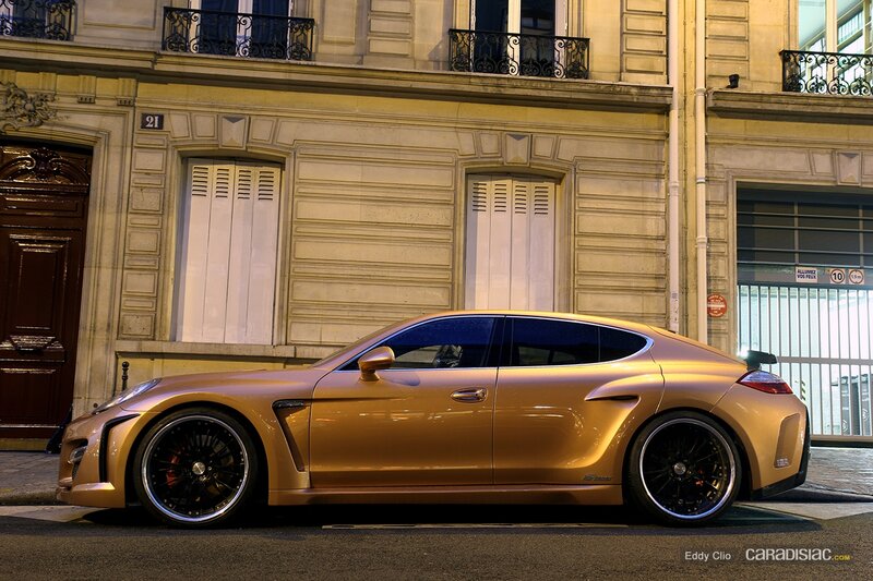 Gold Modified Car