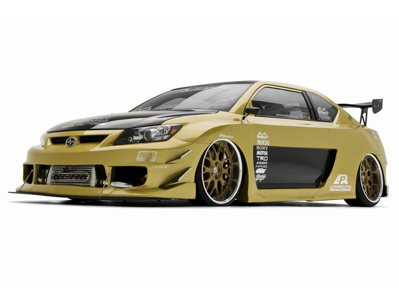 Gold Modified Coupe Car