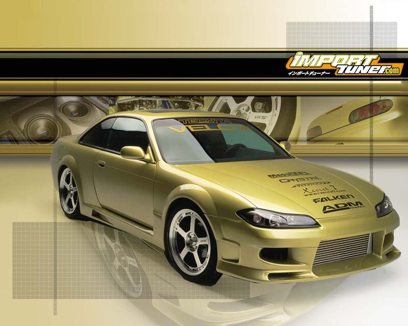 Gold Modified Sports Car — Dynamic