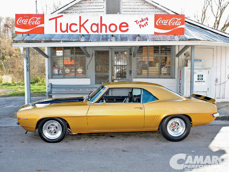 Gold Muscle Car — Nostalgic