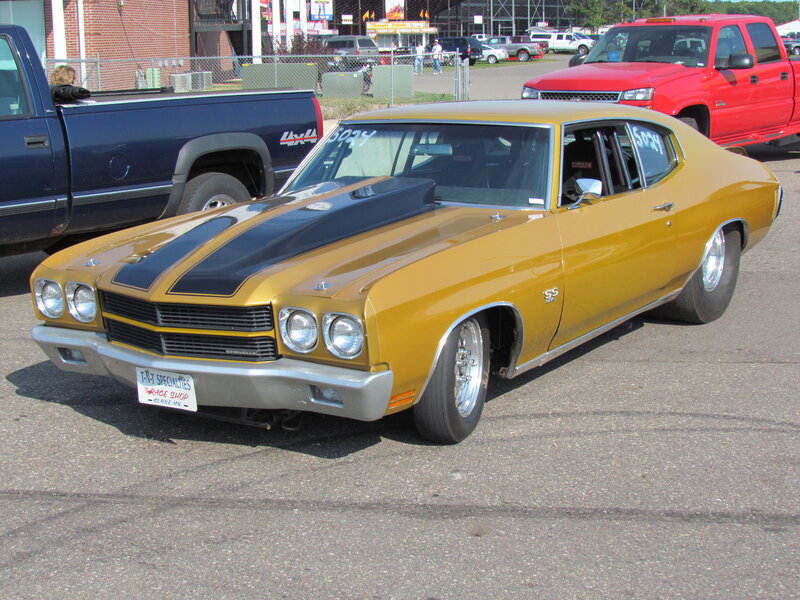 Gold Muscle Car — Outdoor