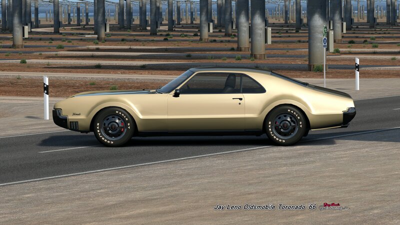 Gold Muscle Car — Serene, Afternoon, 3d Render