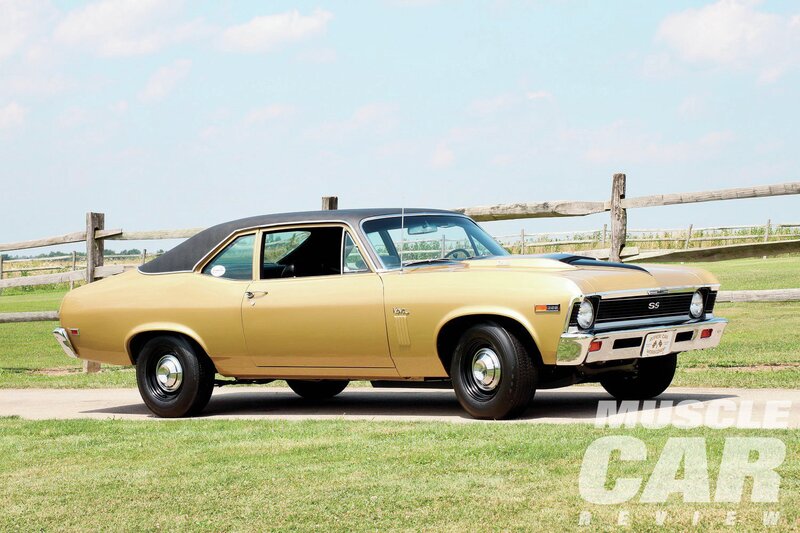 Gold Muscle Car — Serene, Afternoon