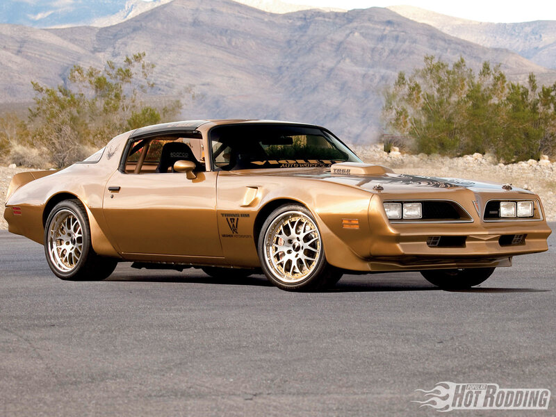 Gold Muscle Car