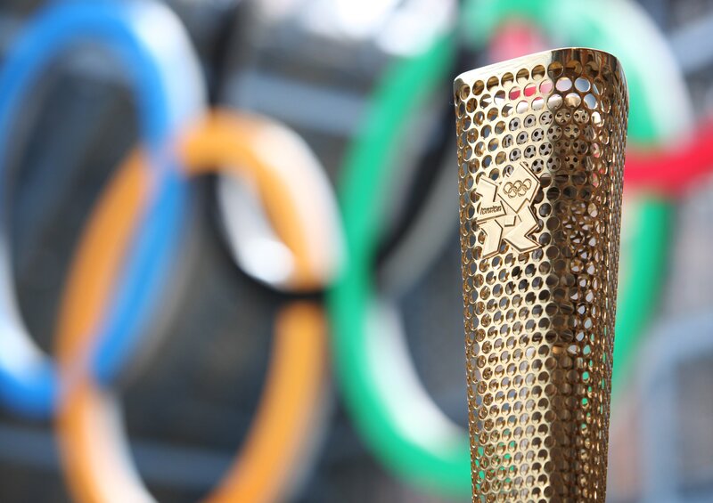 Gold Olympic Torch — Ceremonial
