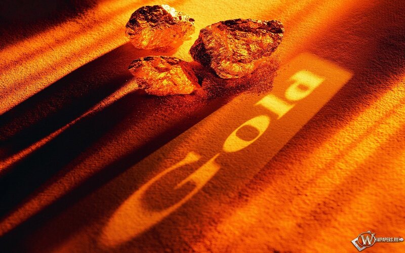 Gold Ore on Sand