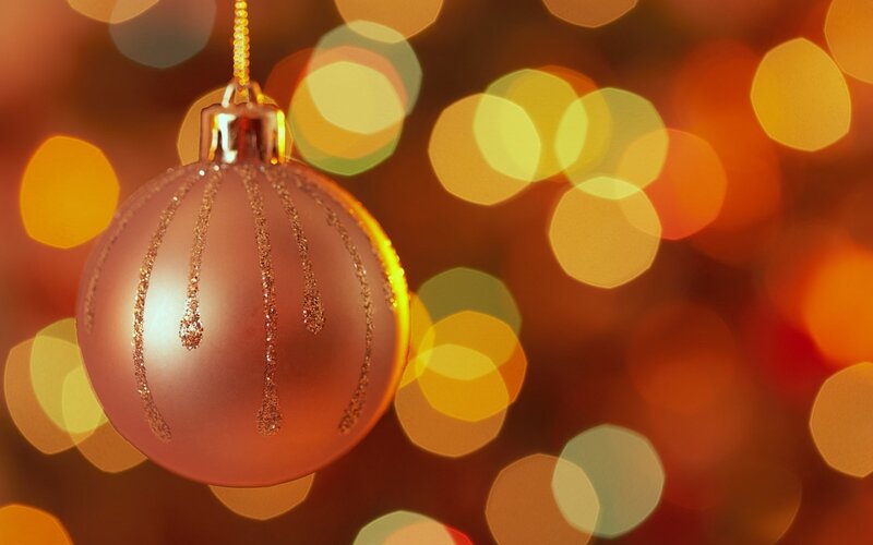 Gold Ornament on String