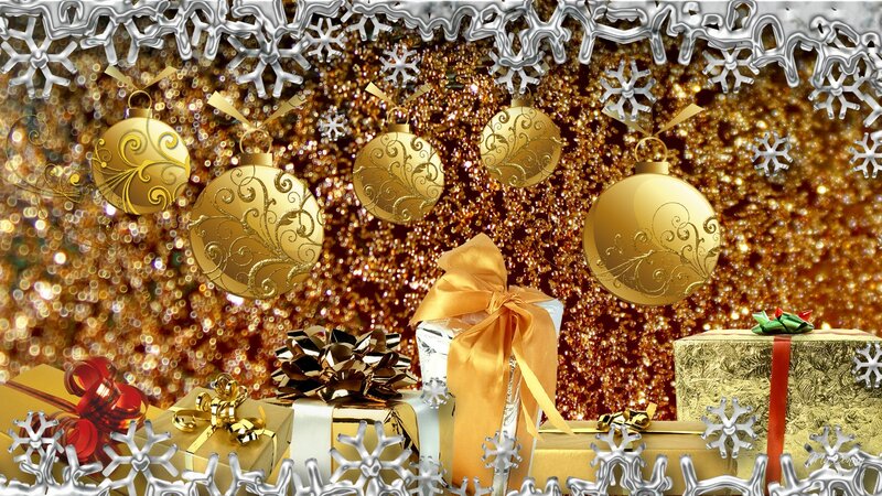Gold Ornaments and Gifts
