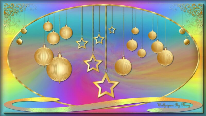 Gold Ornaments and Stars