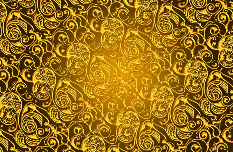 Gold Ornate Pattern — Vector Art