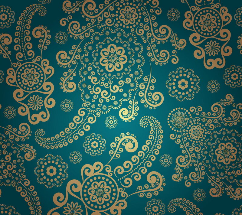 Gold Paisley Pattern