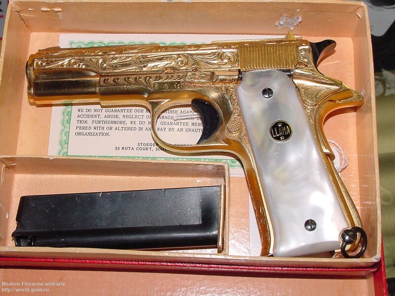 Gold-plated Pistol in Box