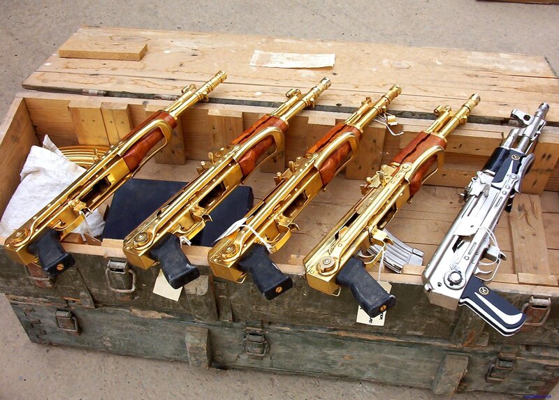 Gold-plated Rifles