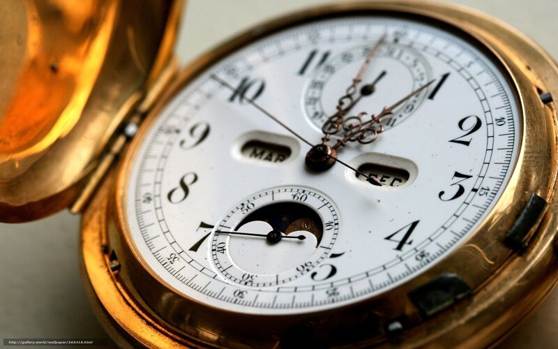 Gold Pocket Watch — Detailed