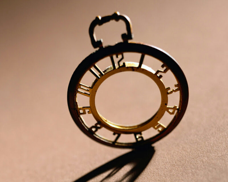 Gold Pocket Watch Frame