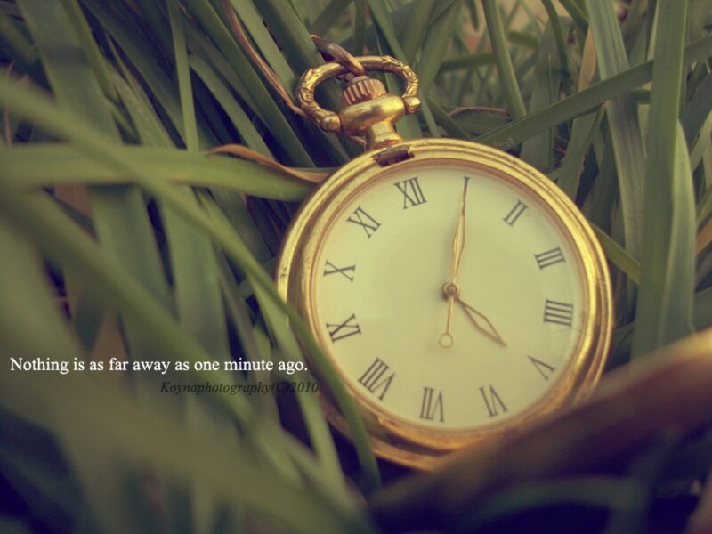 Gold Pocket Watch — Green, Contemplative
