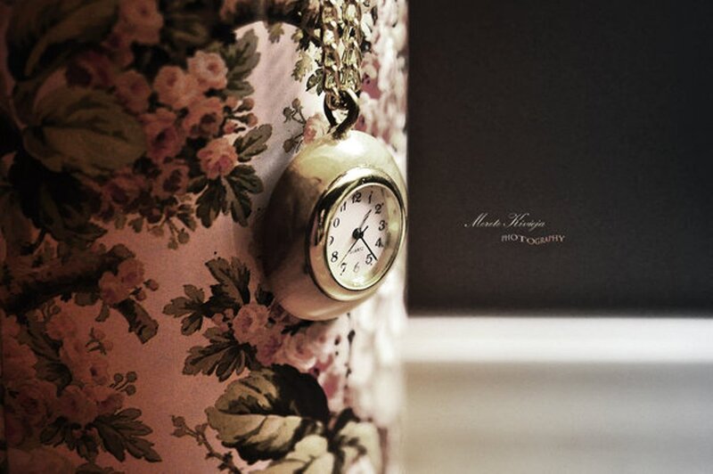 Gold Pocket Watch — Pink, Nostalgic
